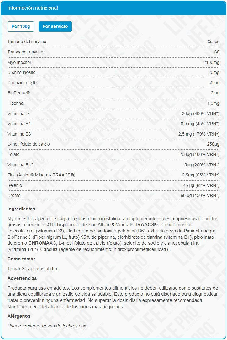 Osmio ino-03 - 180 capsules de LifePRO 2/3