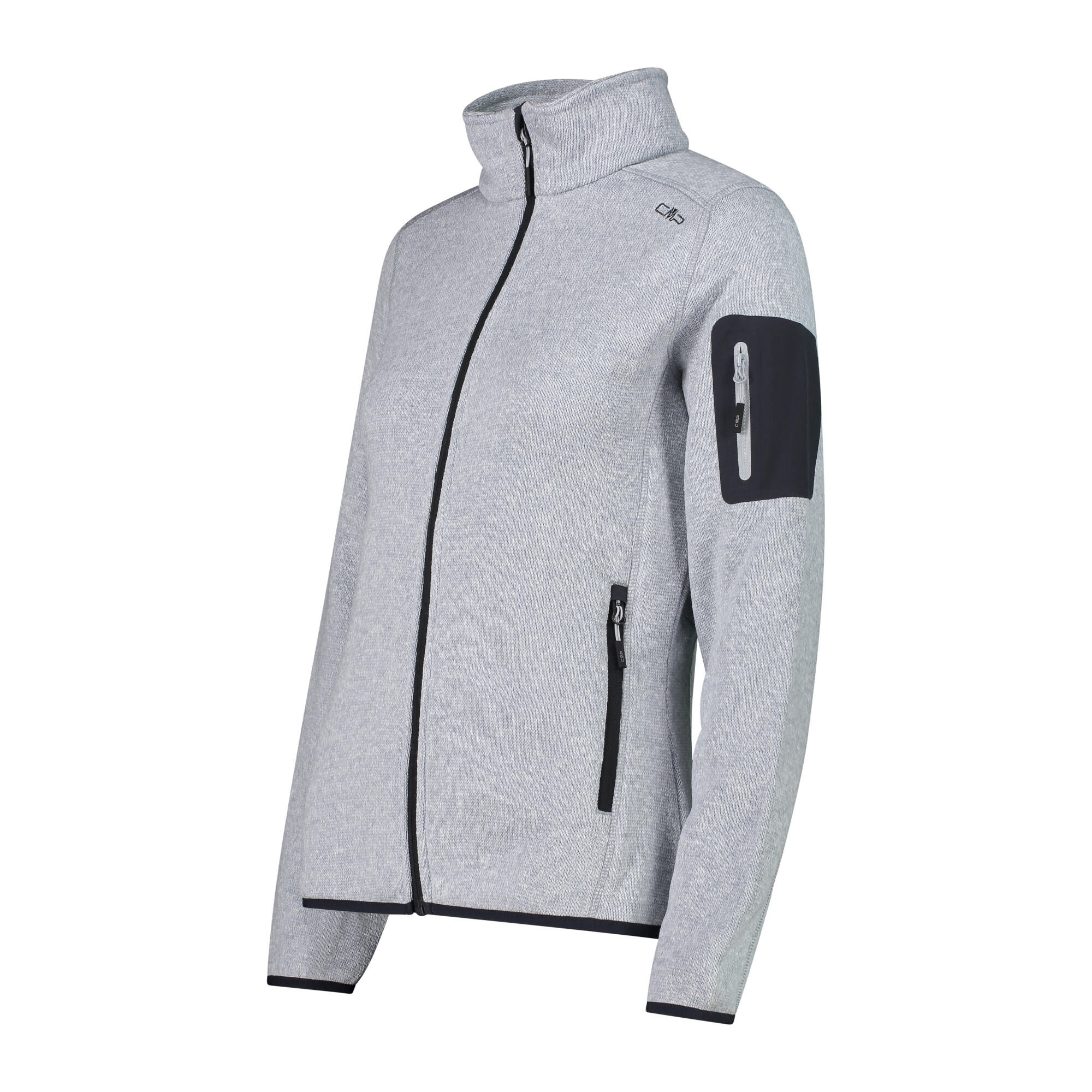 CMP Damen Jacke Knitted Melange Fleece Jacket 3H14746 3/3