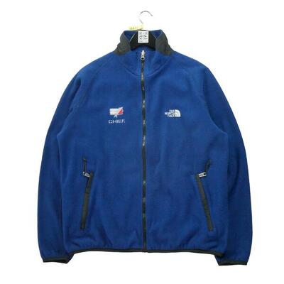 Second life - Herren Retro TNF Blue Fleece Jacke - In gutem Zustand