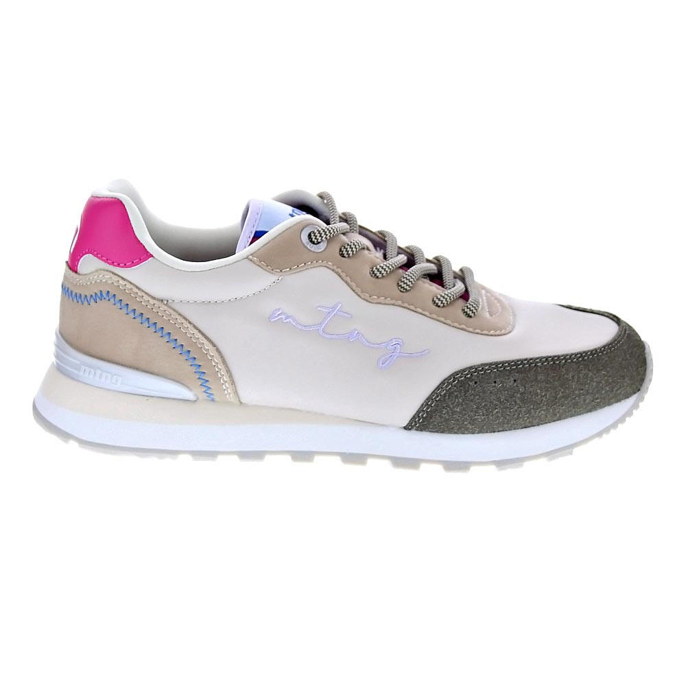 beige / rosa fucsia