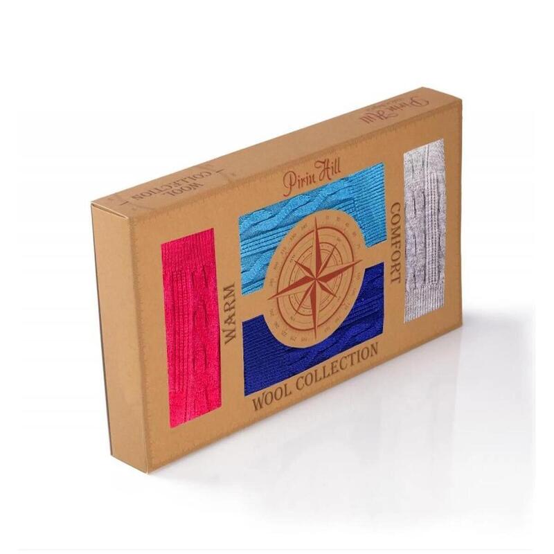Merino box 4 albastru inchis, turquise, gri, roz