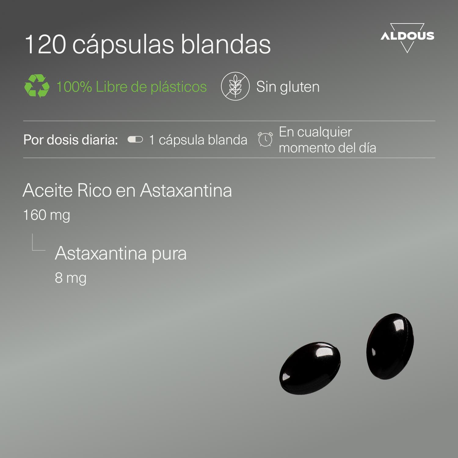 Astaxanthine Naturelle Pure 8 mg – 120 Gélules 3/5