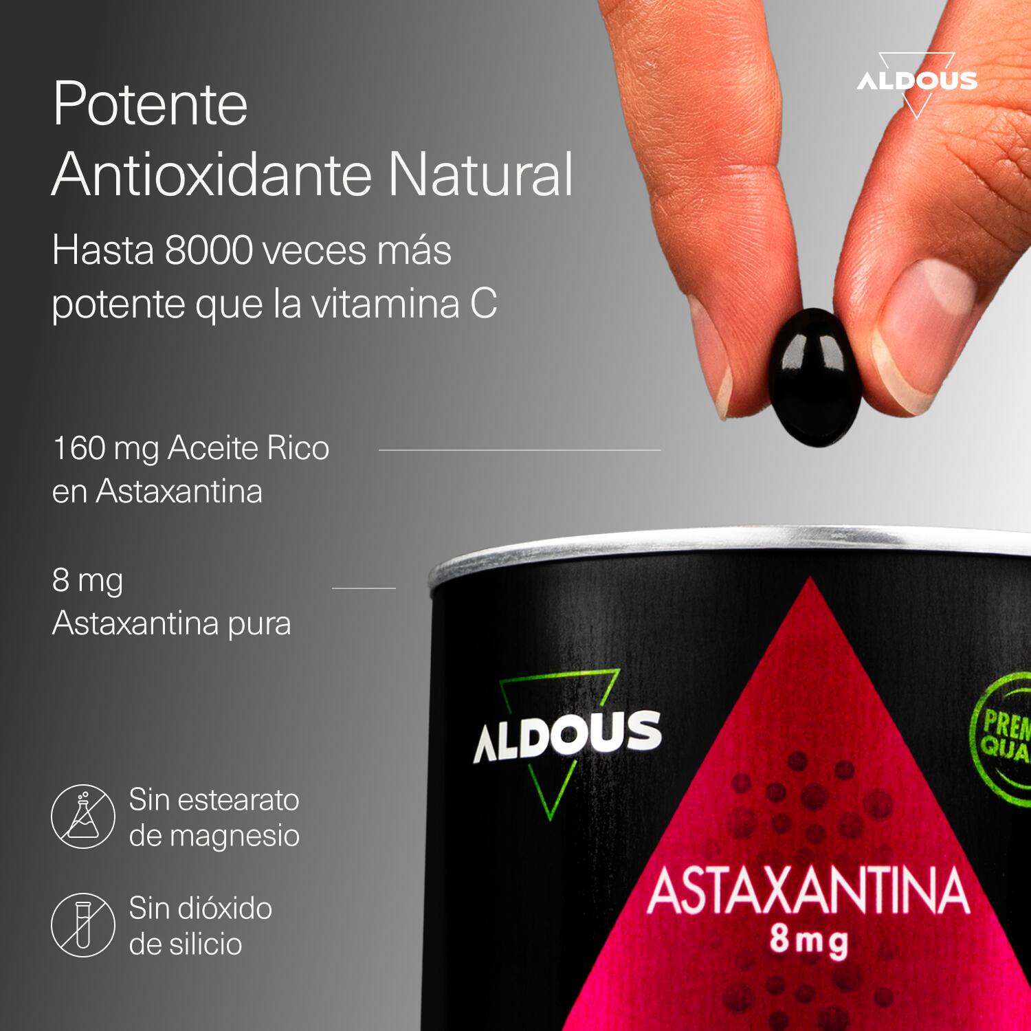 Astaxanthine Naturelle Pure 8 mg – 120 Gélules 2/5