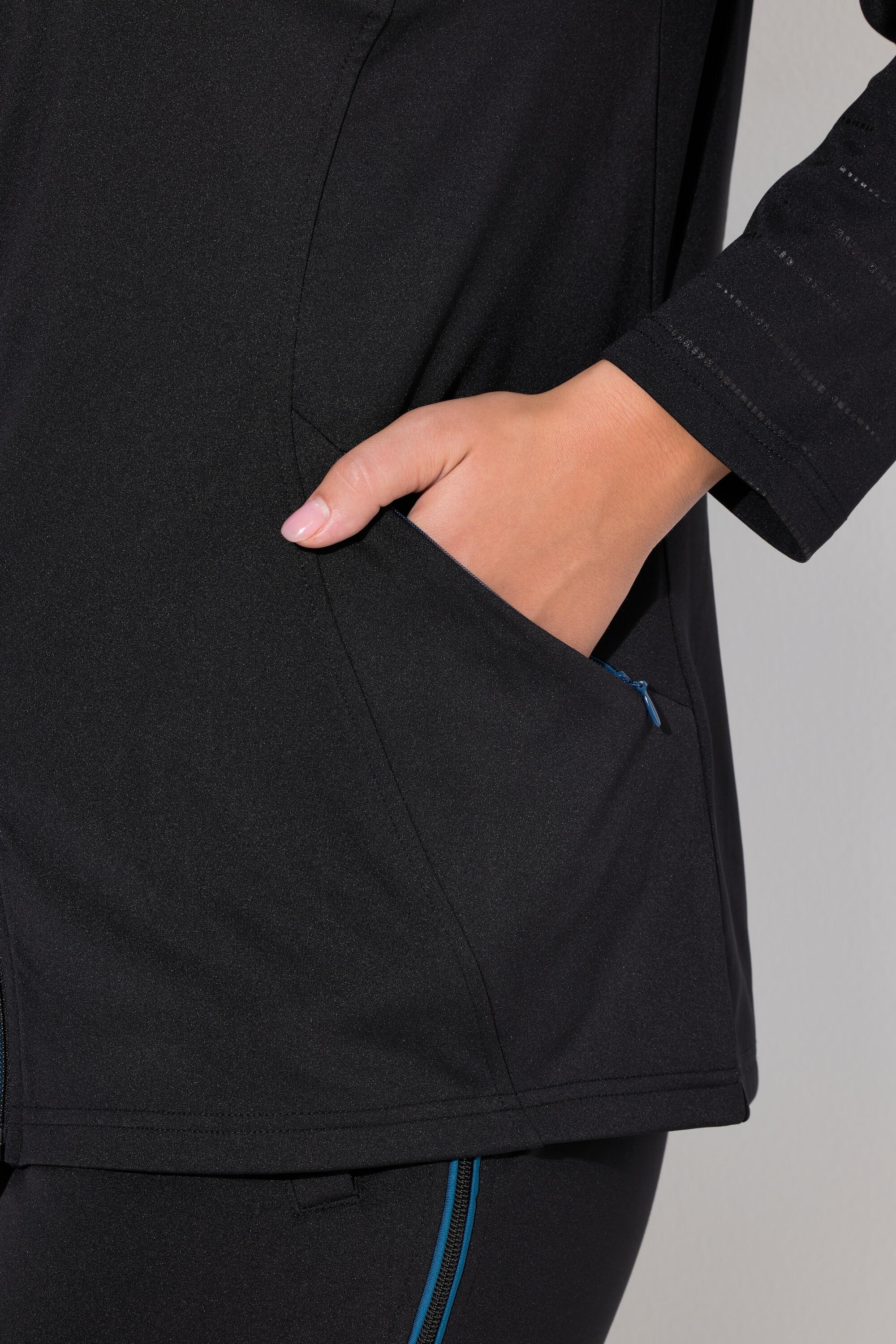 Femme Veste en molleton élastique avec col montant et tissu réfléchissant 3/6