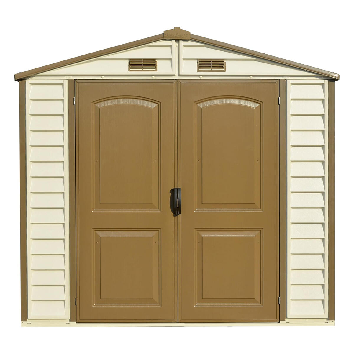 Caseta jardín StoreAll 8×6 PVC marfil/marrón 4/7