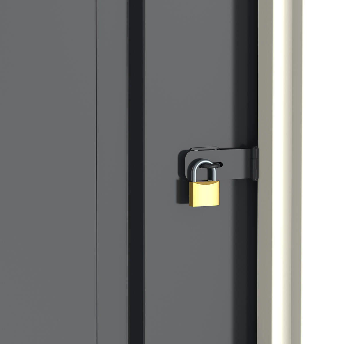Caseta jardín Eco Elche 5×4 metal gris antracita 6/7