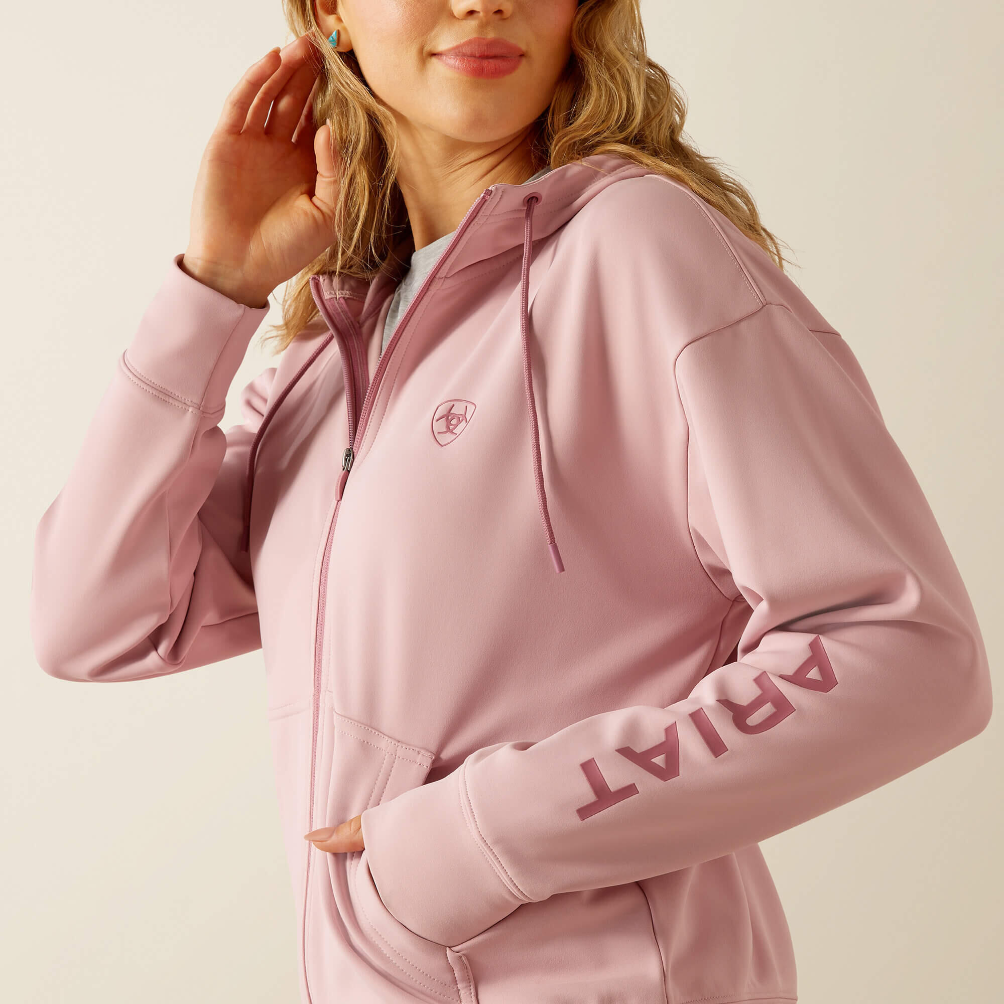 Felpa con cappuccio da donna Ariat Breeze 3/4