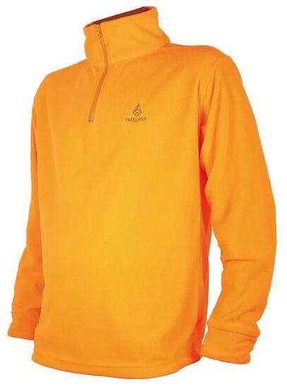 Polaire Col Zippé Treeland Orange