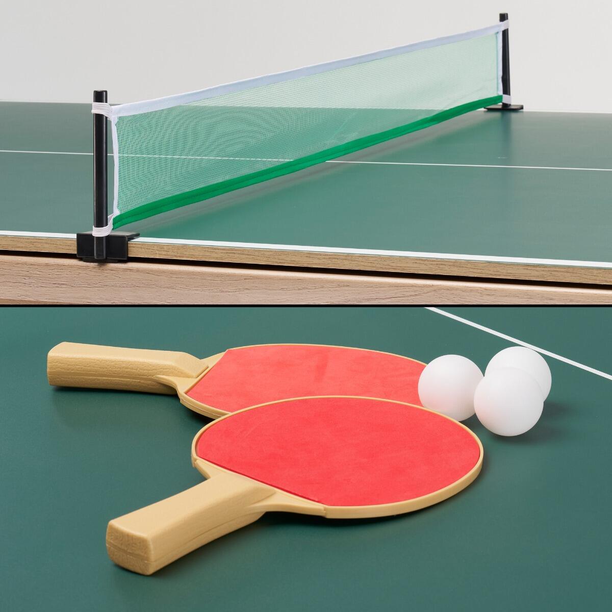 3-in-1 Esstisch mit Billardtisch und Tischtennisplatte 4/5