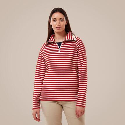 CRAGHOPPERS Natalia - Polaire demi‑zip rayée