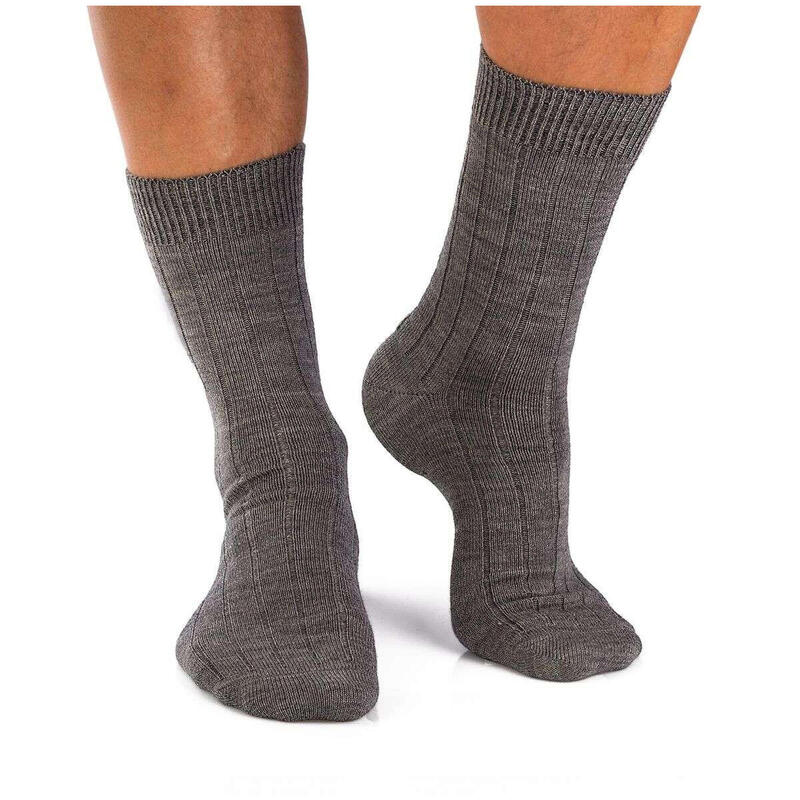 5 perechi de sosete calduroase din lana merino Warm Gri