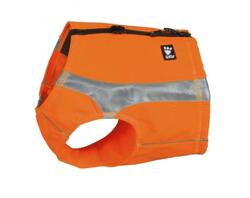 Veste de visibilité Hurtta pour chiens Polar Vest rembourré en polaire orange