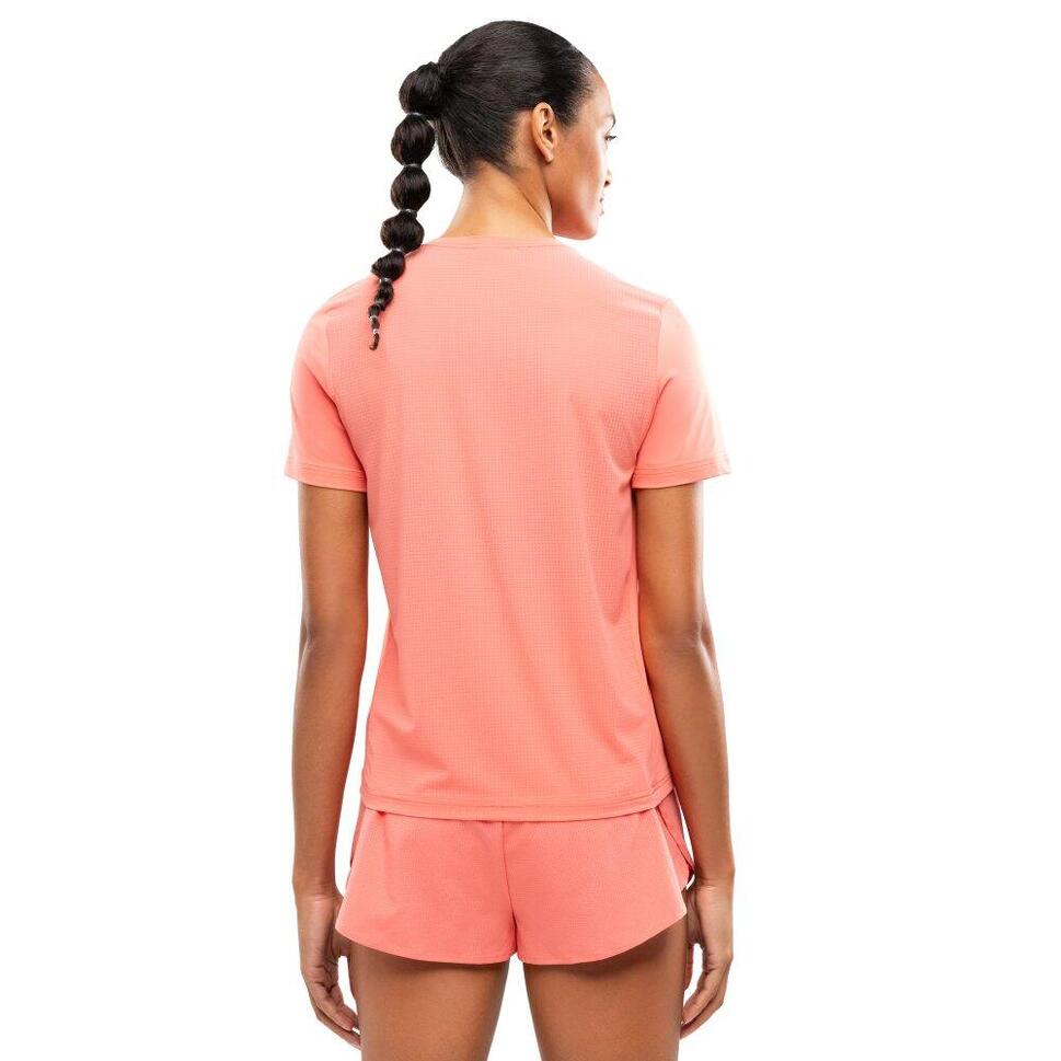 Damska koszulka do biegania z krótkim rękawem Fitness Siroko Singapore Coral P