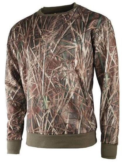 Sweat De Chasse Polaire Treeland Camouflage Roseaux