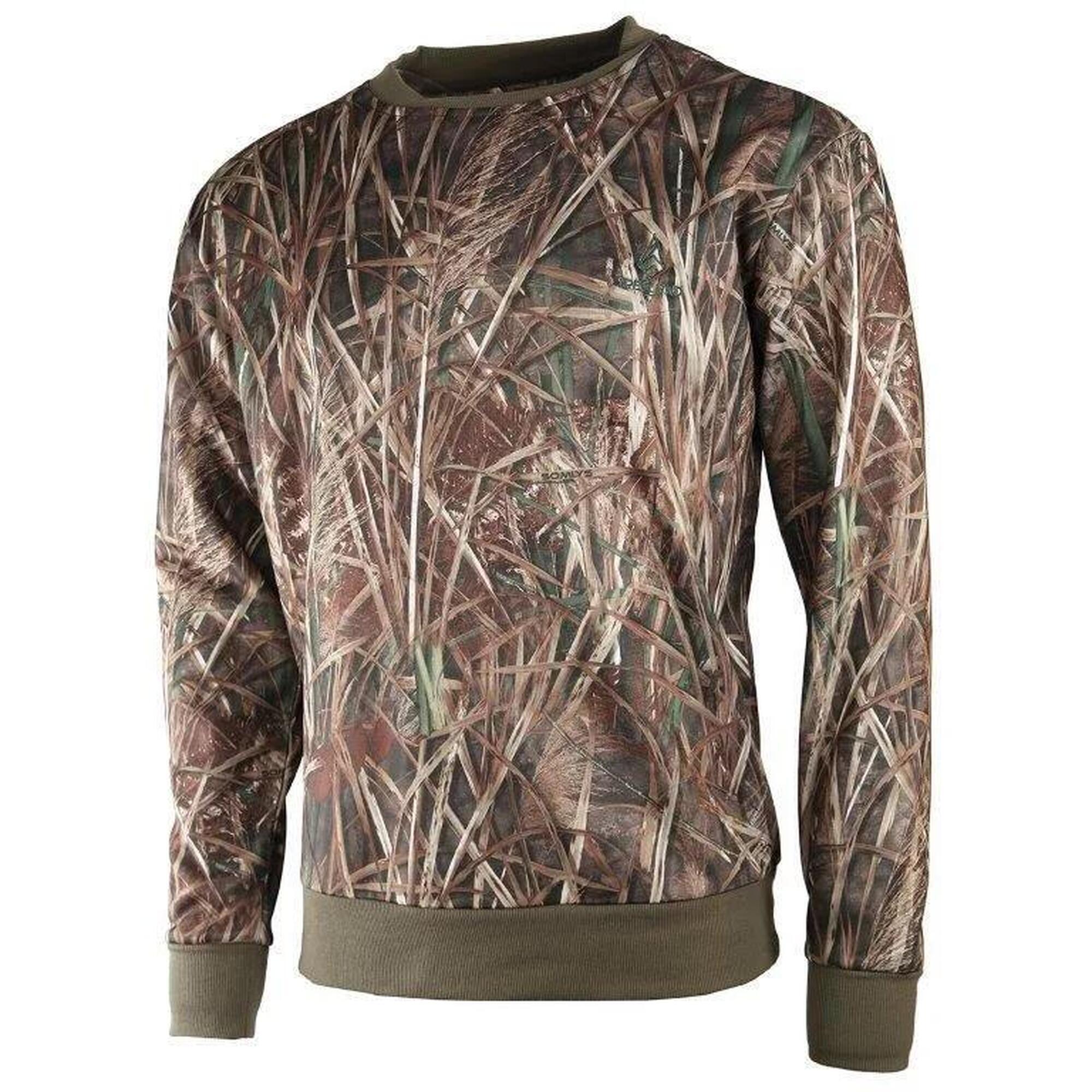 Treeland - Sweat De Chasse Polaire Treeland Camouflage Roseaux - Sweat-shirt - Marron|vert - Decathlon