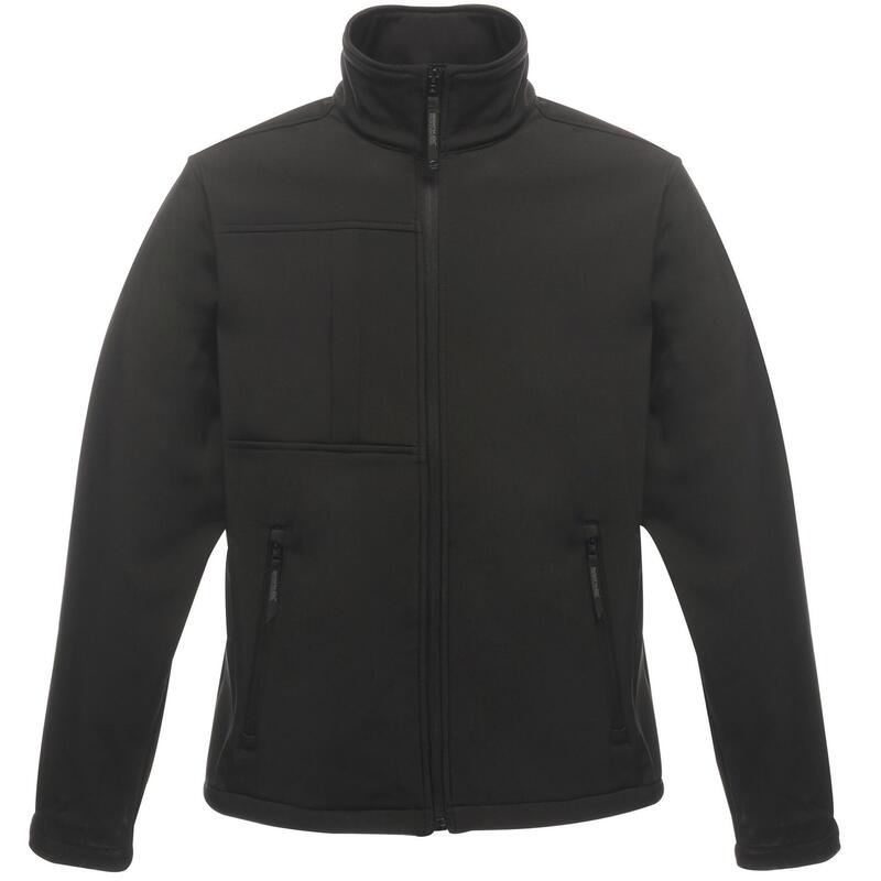 Professional Mens Octagon II Waterproof Softshell Jacket (Black/Black)