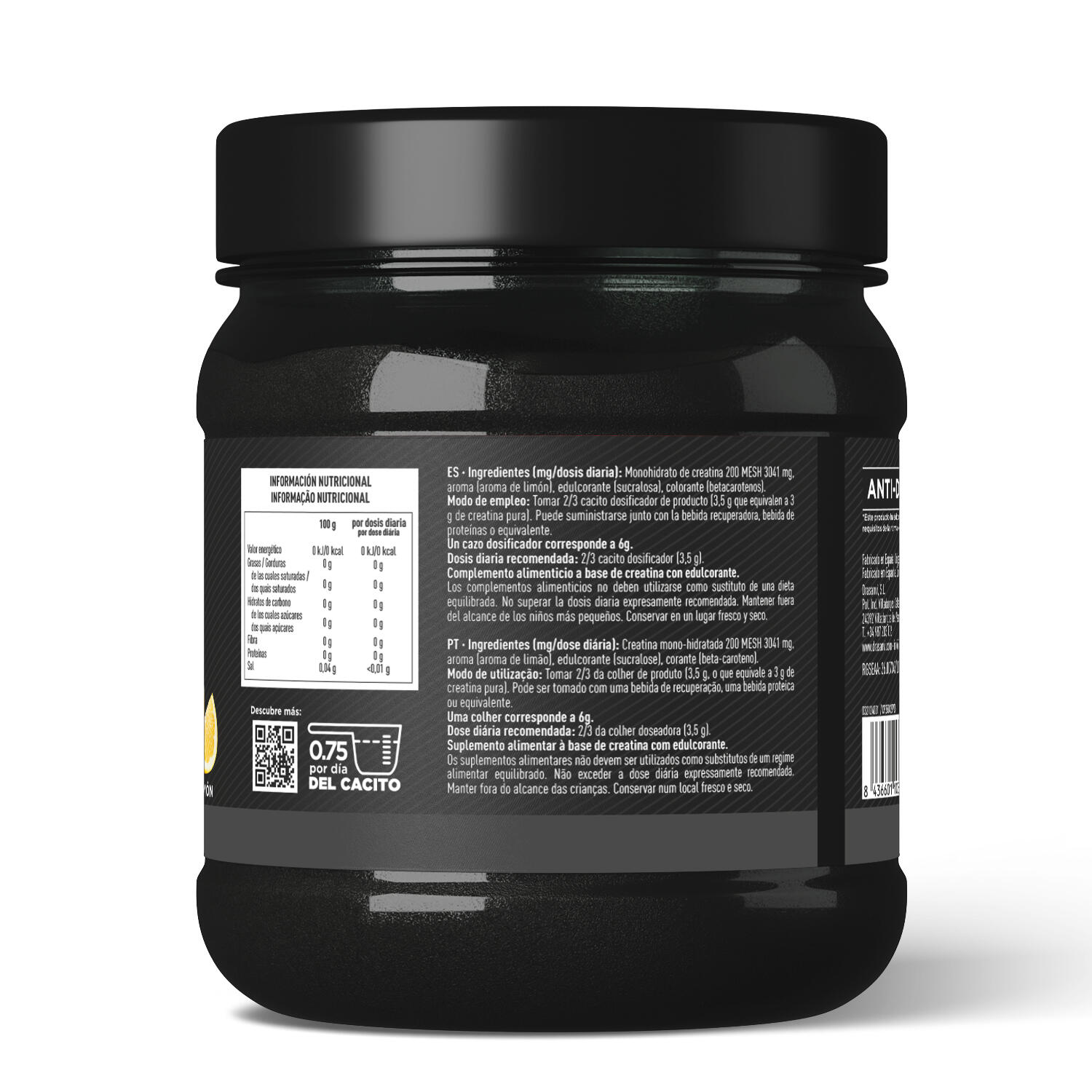 Creatina 200 MESH 300 g Sabor Limón – Sport Live Drasanvi 5/6
