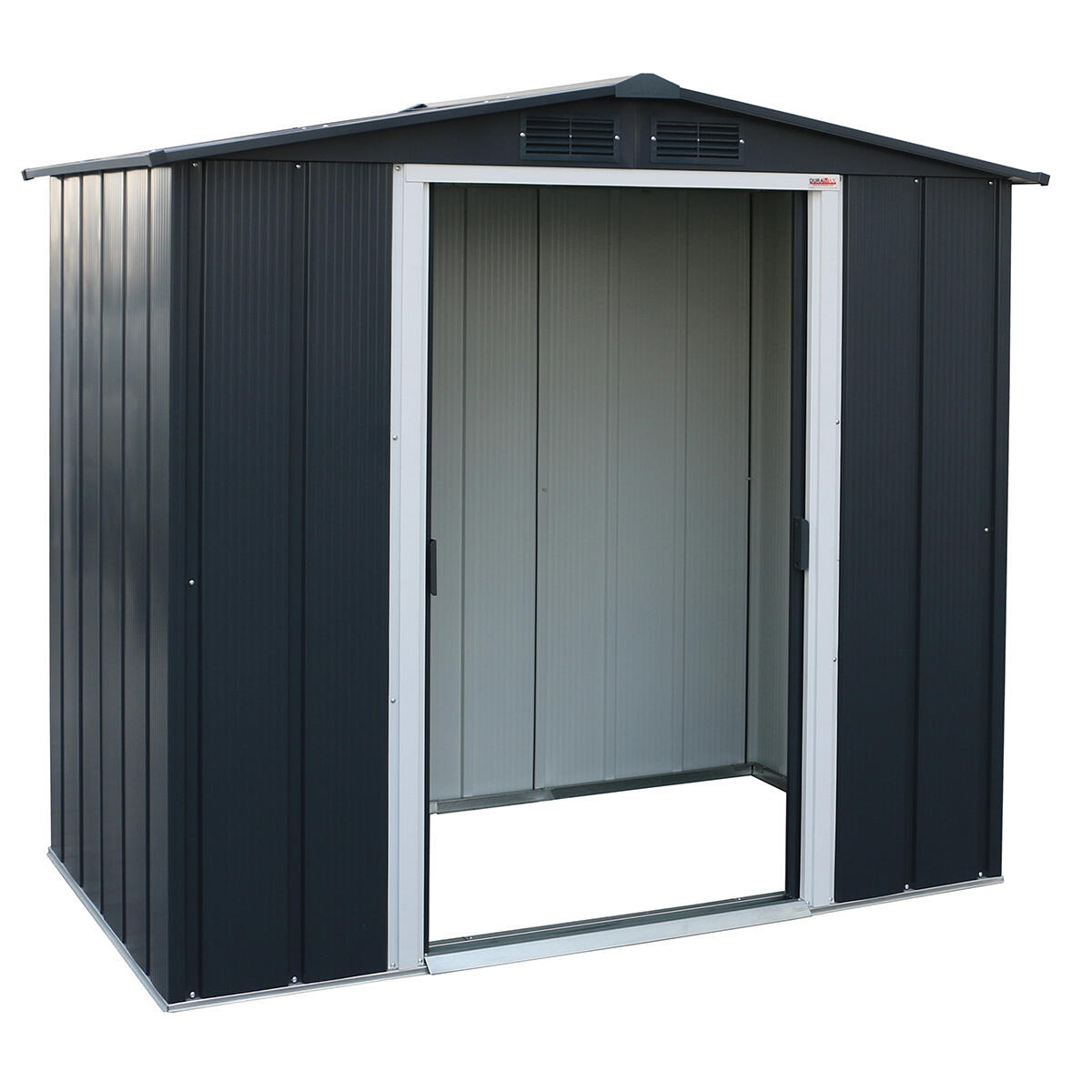 Caseta cobertizo Eco Denia 6×4 metal gris antracita 2/7