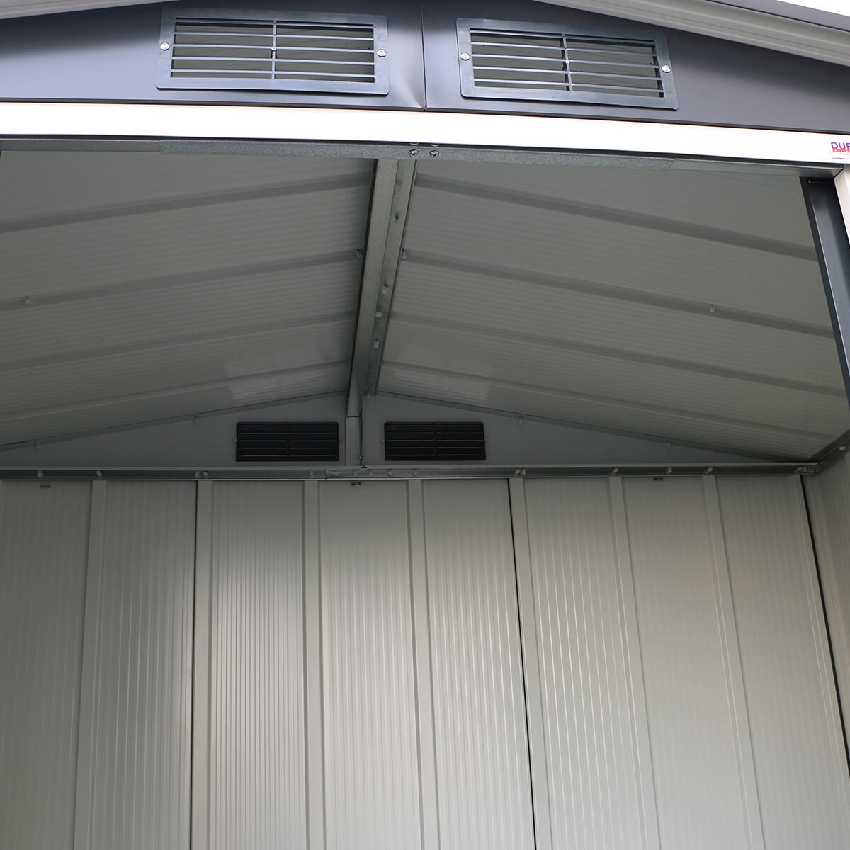 Caseta cobertizo Eco Denia 6×4 metal gris antracita 6/7