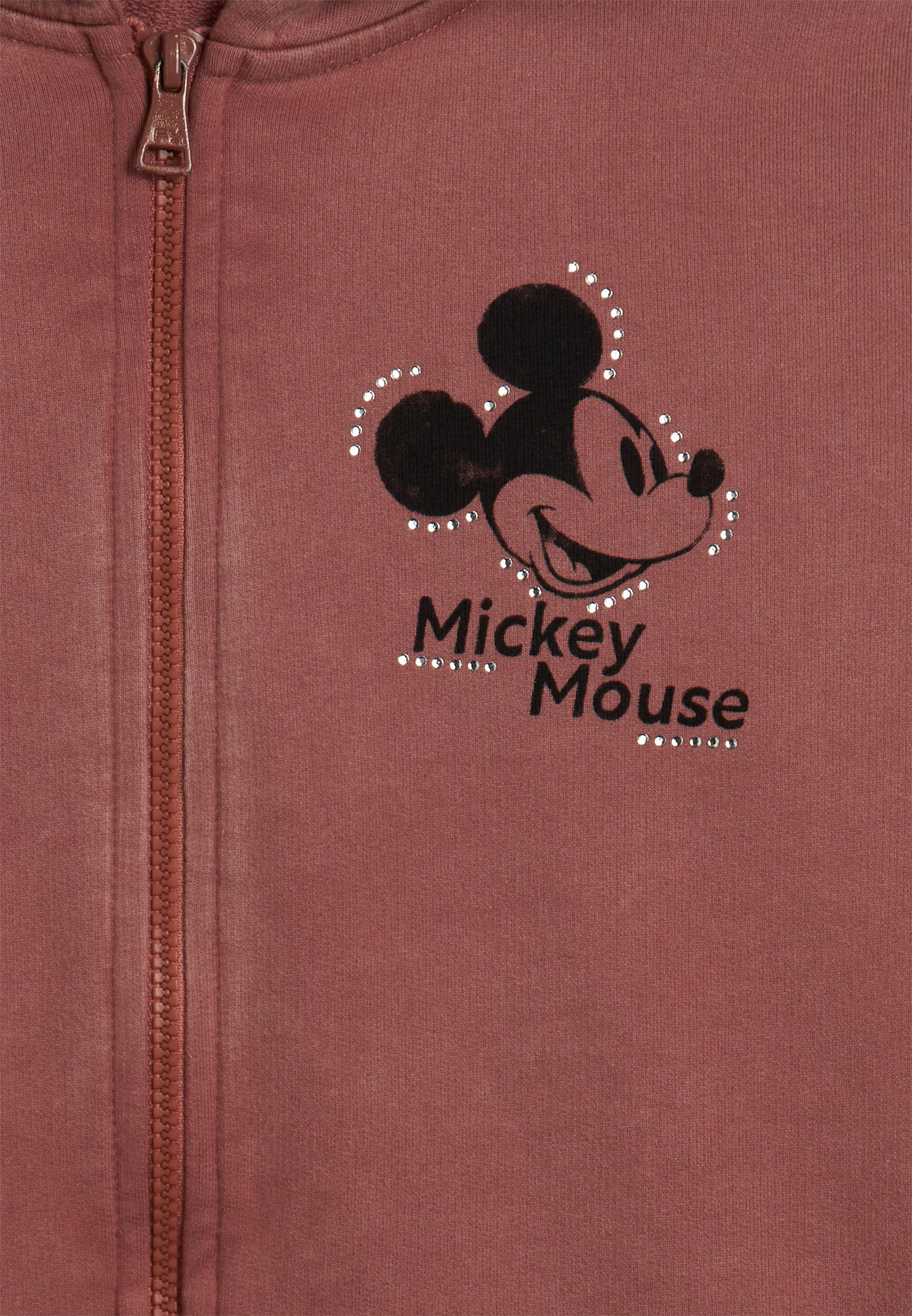 Felpa da donna con cappuccio, zip e grafica Mickey Mouse 3/3
