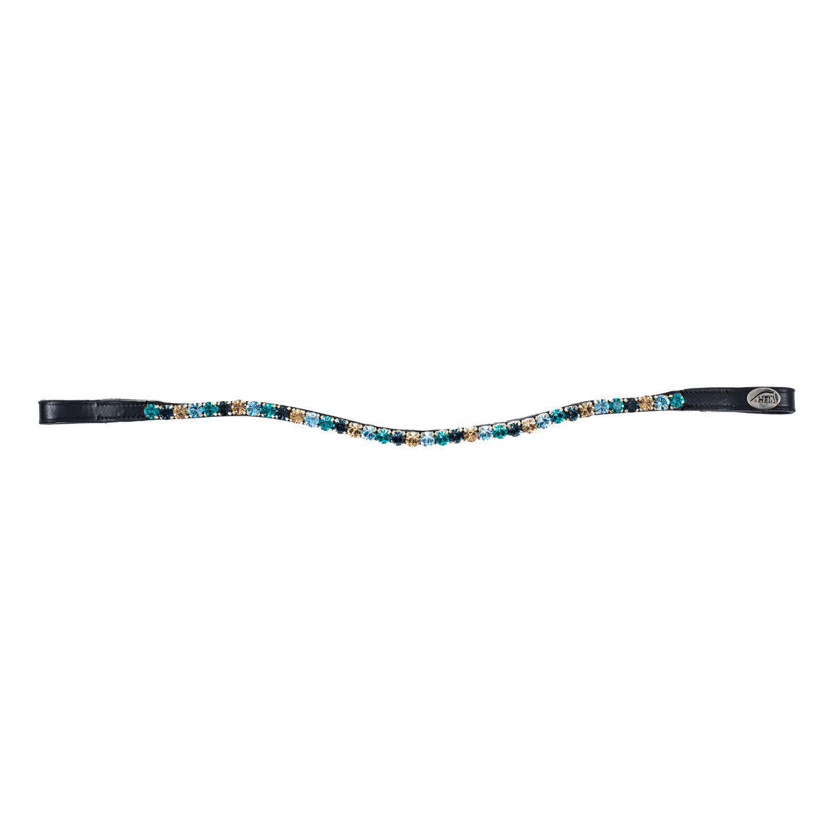 Stirnband für Pferd HFI Straight + Strass 2/2