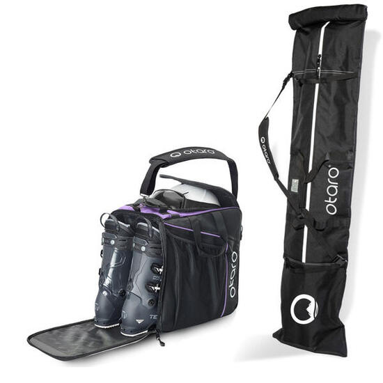 Borsa porta scarponi da sci 44L + borsa porta sci per 1 paio | SET