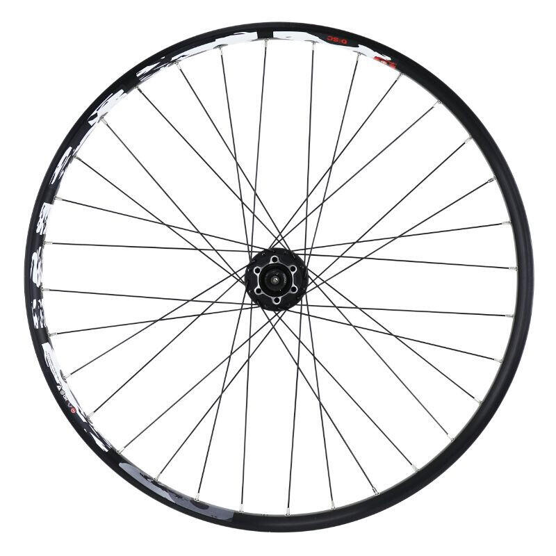 Velox - Roue Avant Double Paroi Oeillet Moyeu Shimano 6 Trous Rayons Jante Velox Karma D - Roue - Noir - 26" - Decathlon