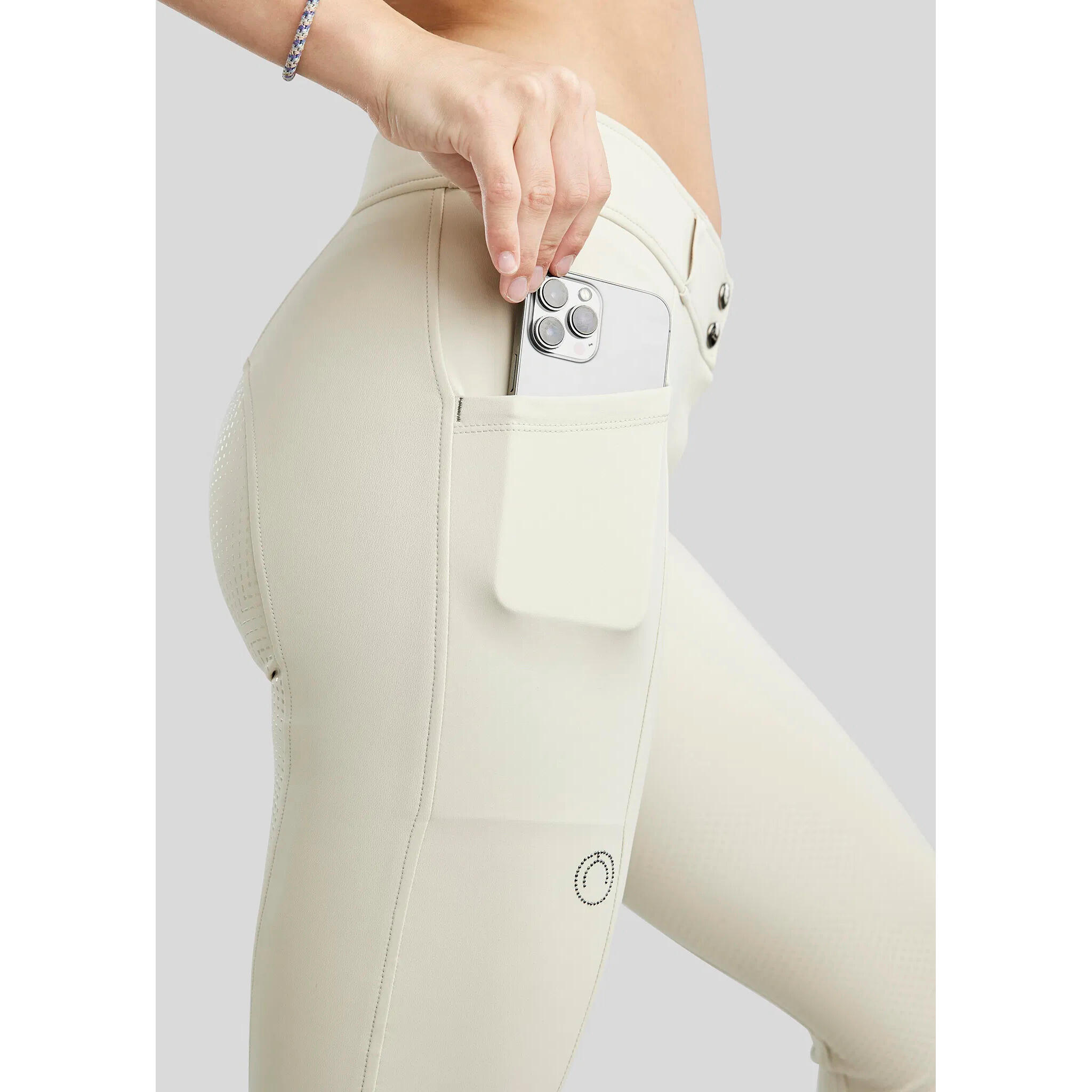 Pantaloni da equitazione full grip da donna Montar MoZida 4/6
