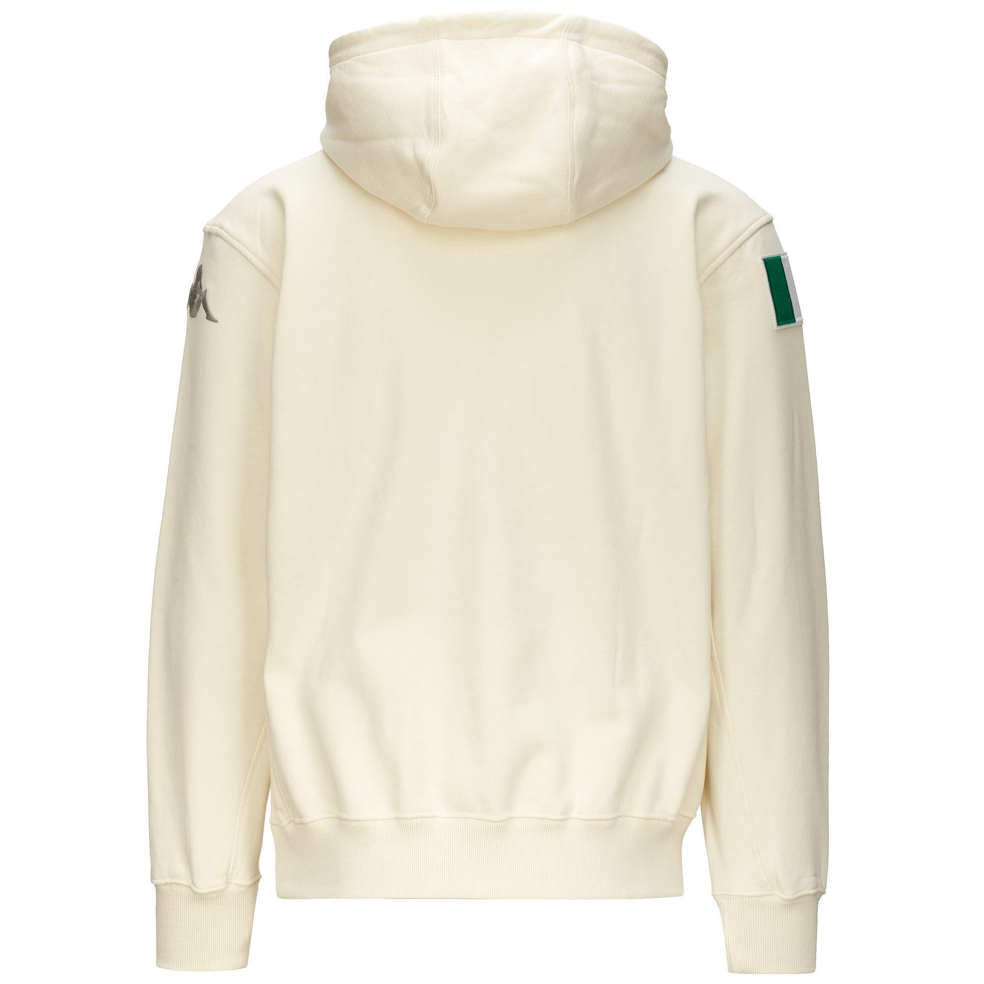 Felpa da uomo in cotone bianco da streetwear sportivo 4/5