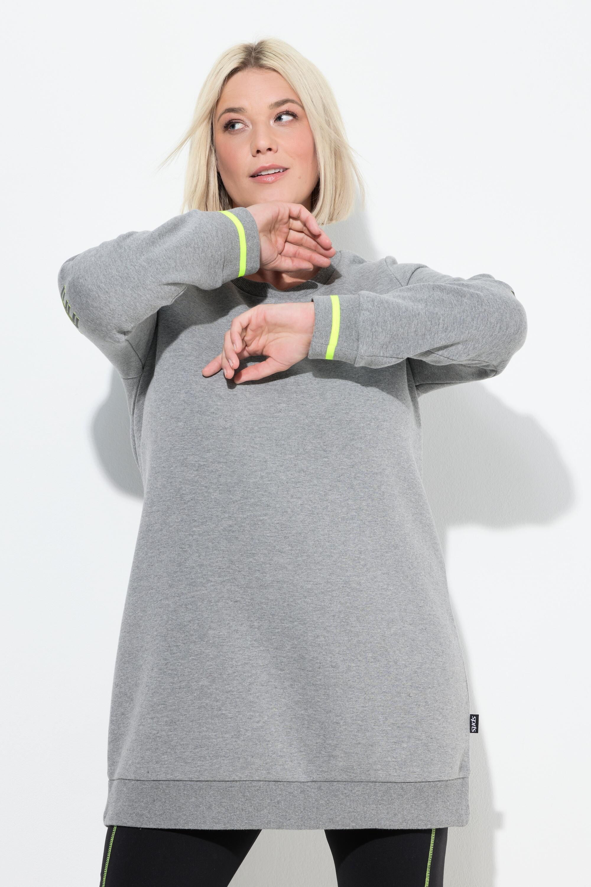 Femme Pull long à col rond et manches longues message imprimé 5/6