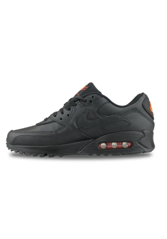 Nike Air Max 90 Leather Black Safety Orange 2/6