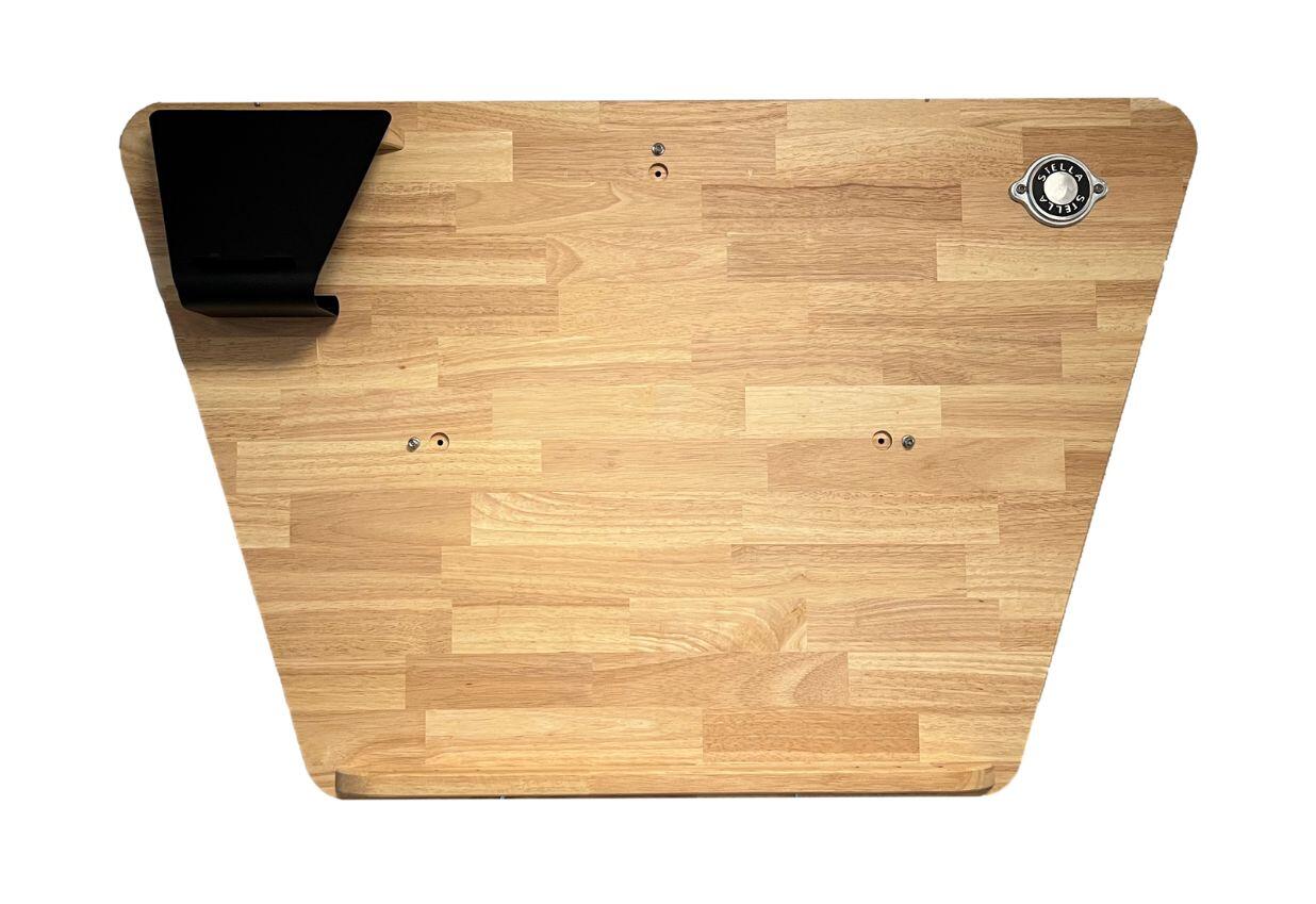 Supporto per bersaglio Stella in legno di hevea con bersaglio tradizionale sisal 2/2