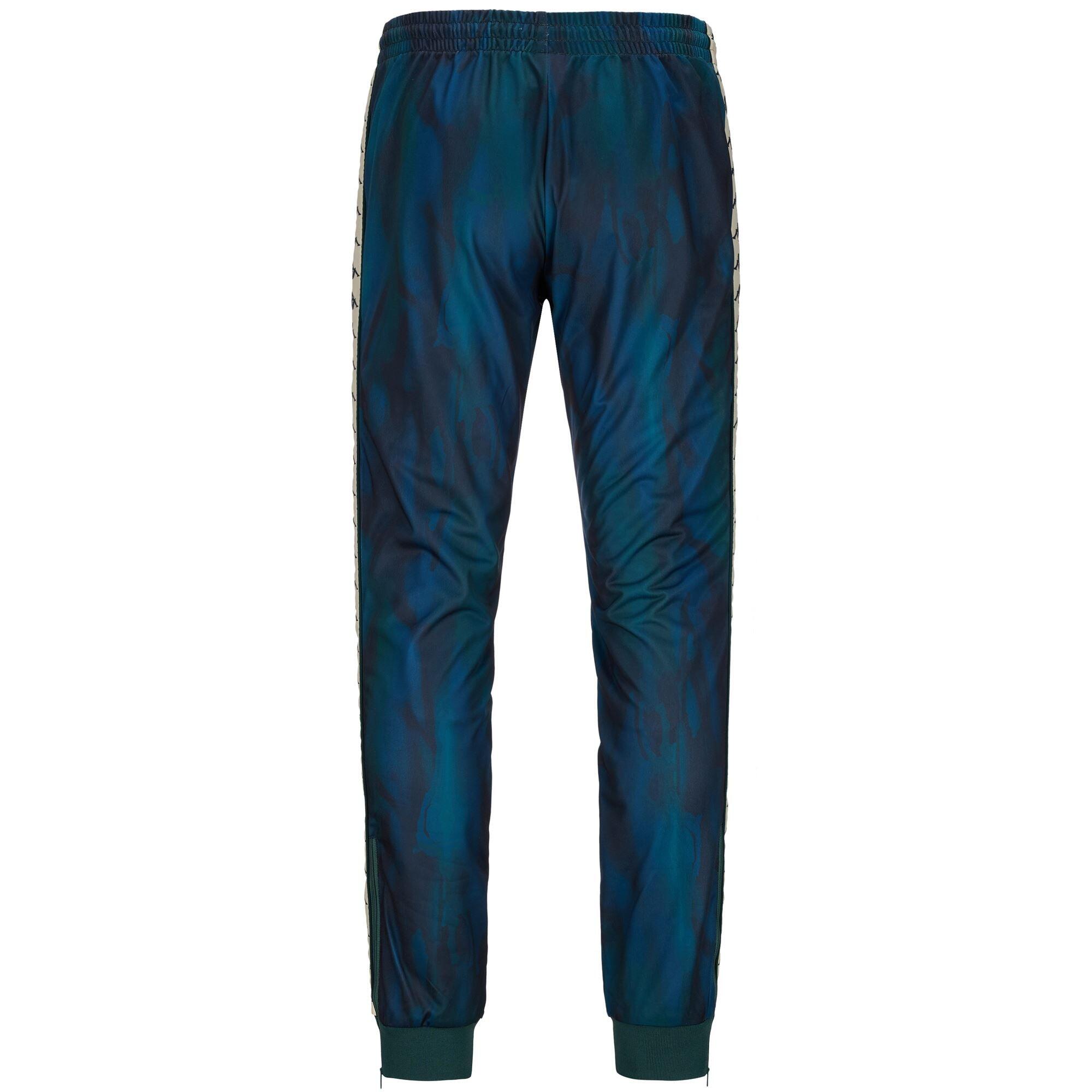 Pantaloni da uomo in poliestere verde da streetwear sportivo 3/6