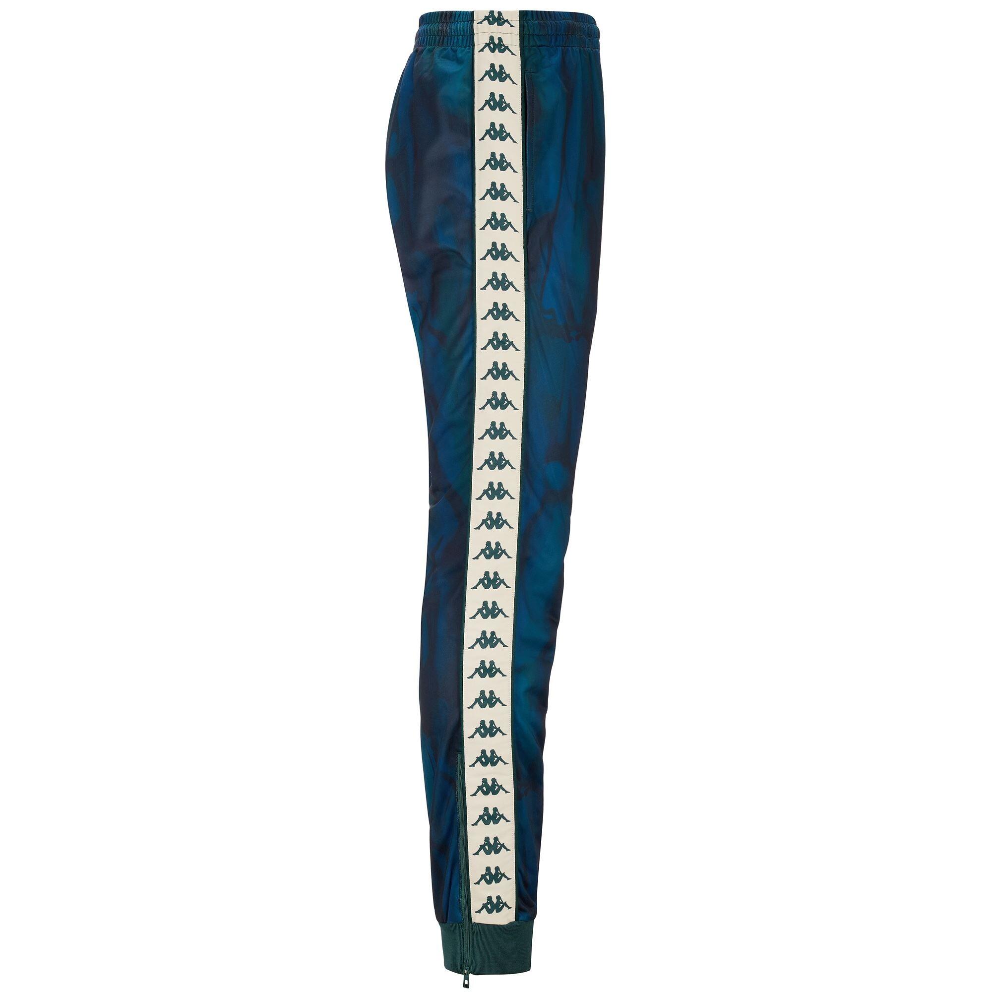 Pantaloni da uomo in poliestere verde da streetwear sportivo 2/6