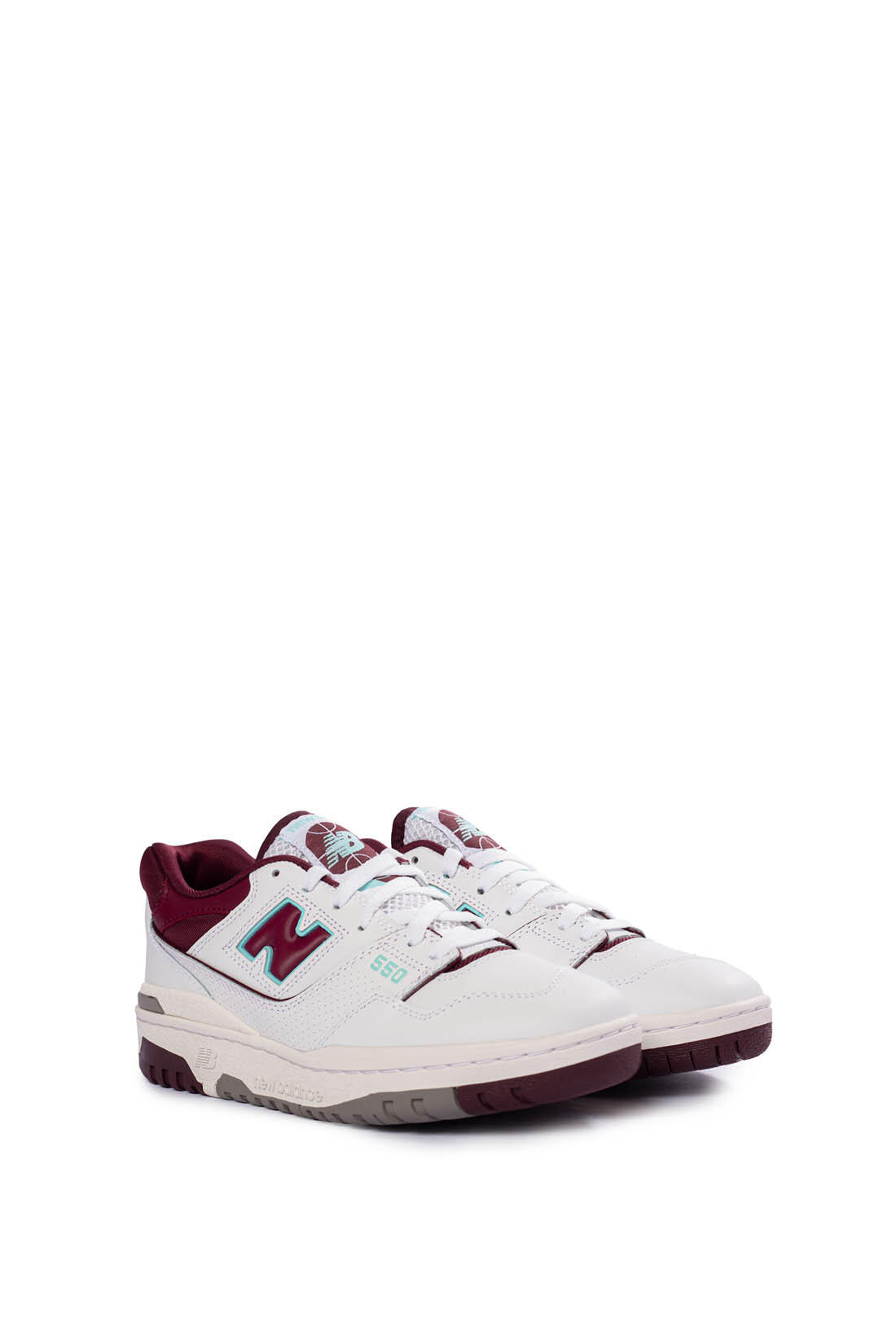 Chaussures de sport - modèle 550 - bordeaux/cyan 3/5