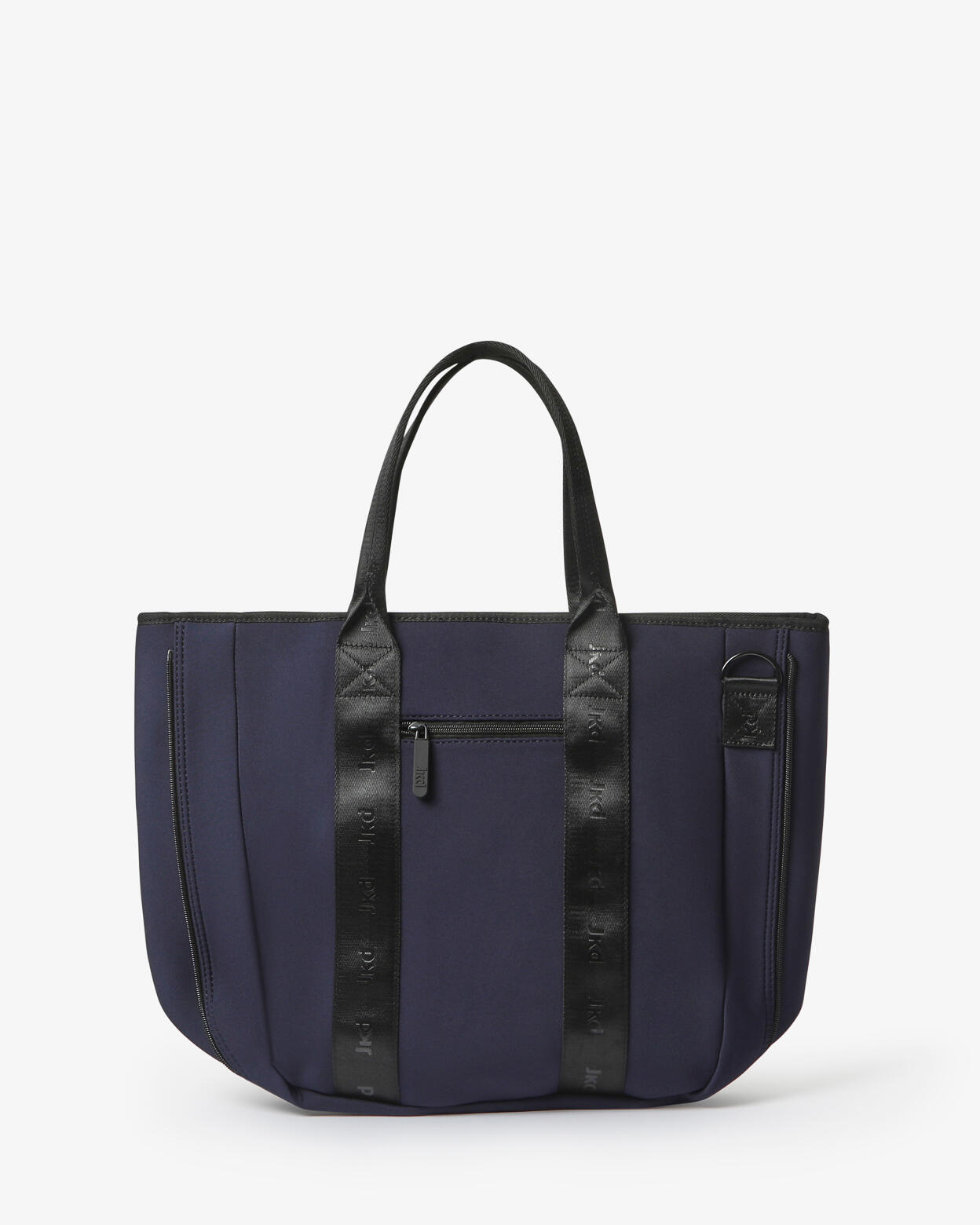Marineblauwe synthetische fitnesstas voor heren en dames 3/4