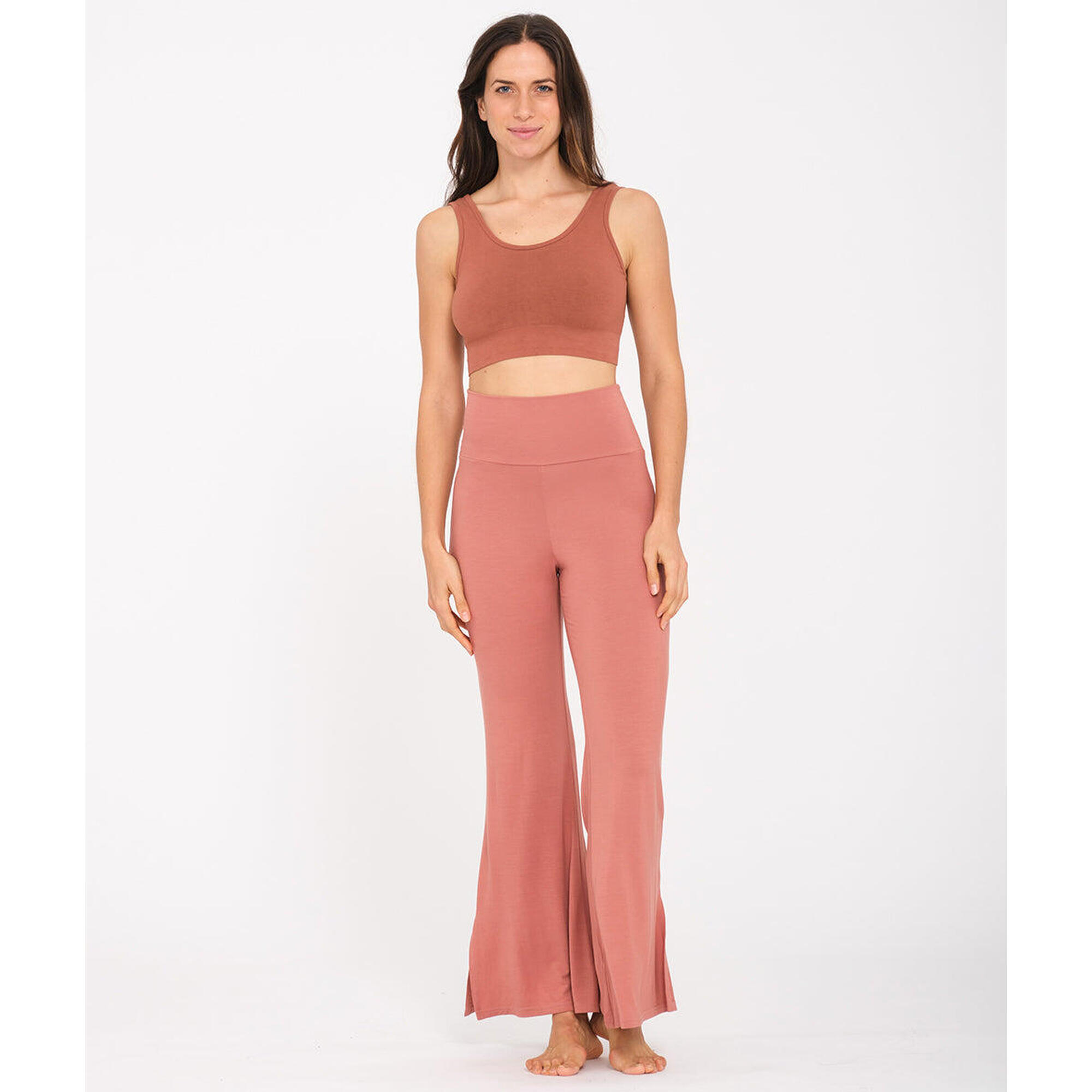 Yoga Searcher - Jaipur - Pantalon Fluide - Pantalons - Orange|rouge - Decathlon