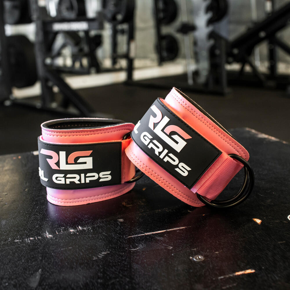 Pack Proteção Barra Hip Thrust Agachamentos + 2 Tornozeleiras Polia Glúteo Rosa 4/9