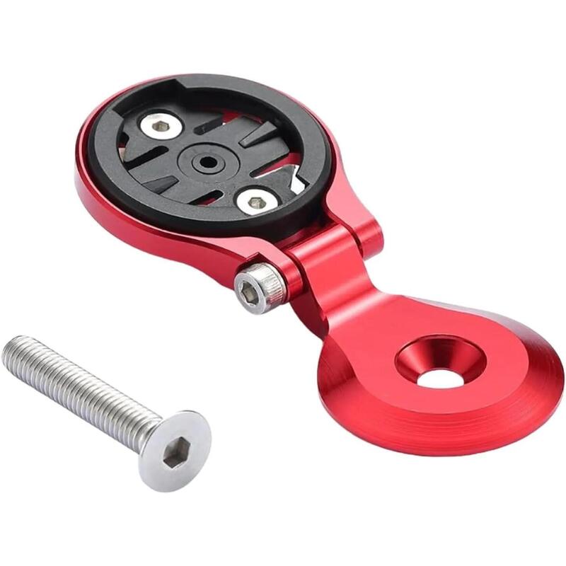 Suport ciclocomputer CNC roșu – Garmin Wahoo Bryton Cateye