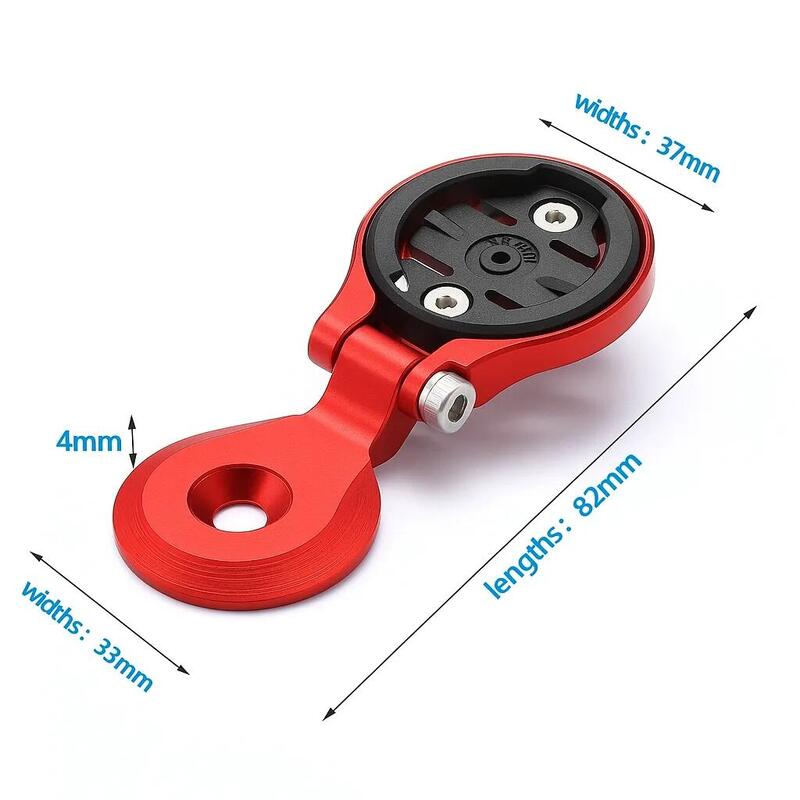 Suport ciclocomputer CNC roșu – Garmin Wahoo Bryton Cateye