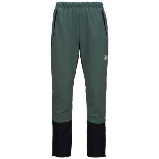 Pantaloni tuta da uomo in poliestere nero da outdoor