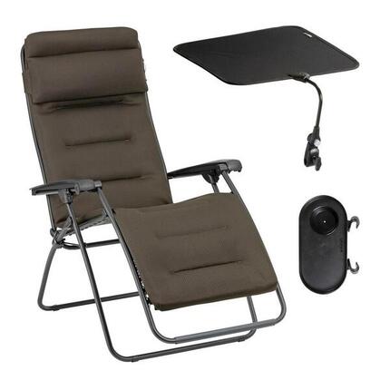 Ensemble Fauteuil Relax matelassé avec Ombrelle et Porte-Gobelet - RSX CLIP -