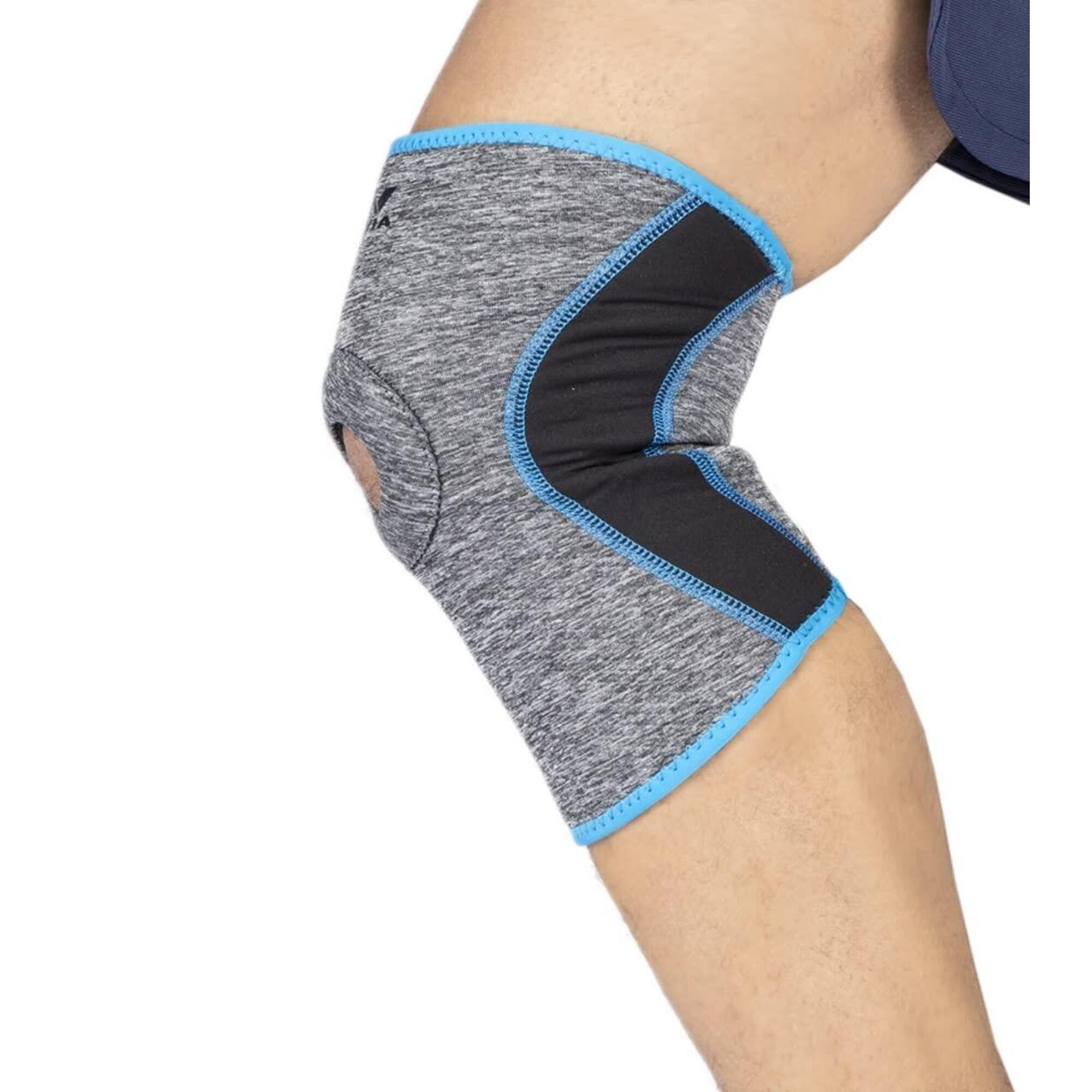 Nivia - Genouillère Patella Nivia Gris/noir S | Compression & Confort - Genouillère De Maintien - Gris|noir - Grand - Decathlon