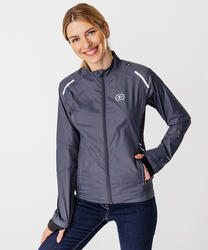 Veste running femme - Anthracite - Manches longues