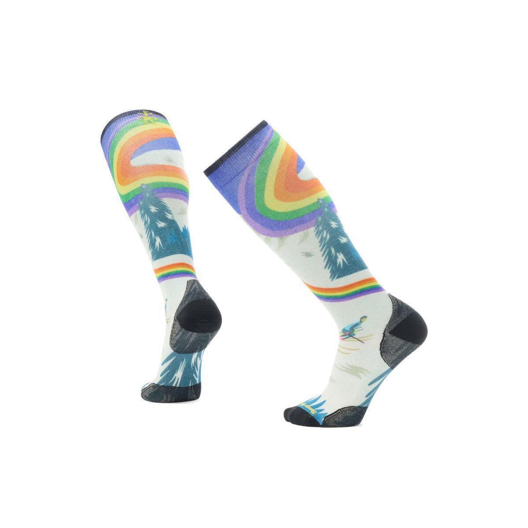 Șosete schi Ski Zero Cushion Rainbow Trails Print Otc