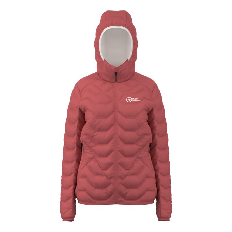 Great Escapes Dana EVO lady padded jacket mineral red 1/3