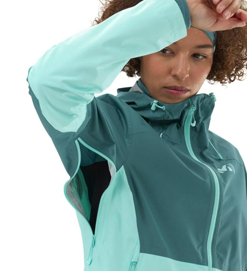 Veste Légère Imperméable Millet "Fitz Roy III Jkt W" L Bleu Vert 4/7