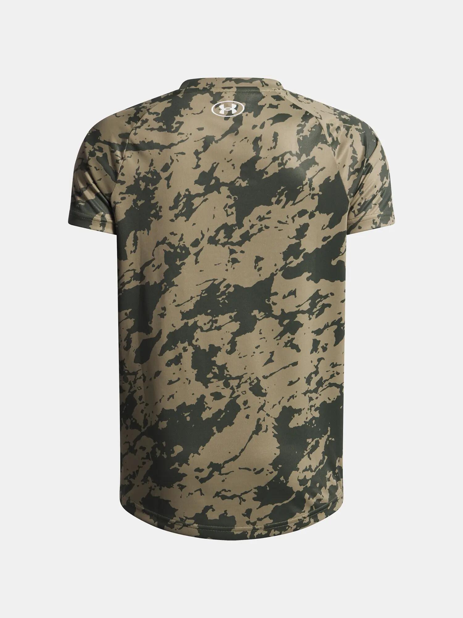 Maglietta Camo Ragazzi Under Armour Tech 2.0 Blu Marine 2/2