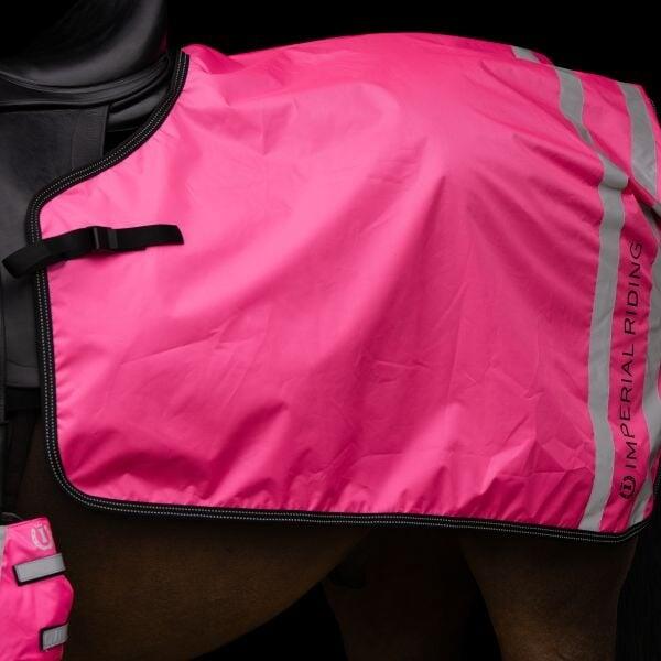 Imperial Riding Couverture d'extérieur réfléchissante - Rose fluo 2/3