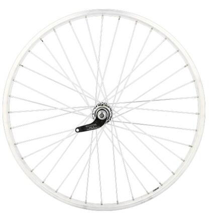 Tylne koło rowerowe z pełnym osią, obręcz aluminiowa, z retro pedałowaniem Velox